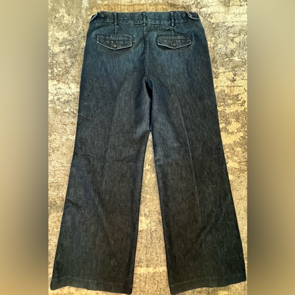 Express Design Studio Wide Leg Blue Jeans - Picture 10 of 11